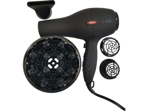 I-AIR PROFESSIONAL AC DRYER WITH DIFFUSER ATTACHMENTS - Professional Hair Styling Products & Tools | GMJ Beauty Boutique