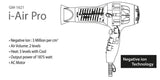I-AIR PROFESSIONAL AC DRYER WITH DIFFUSER ATTACHMENTS - Professional Hair Styling Products & Tools | GMJ Beauty Boutique