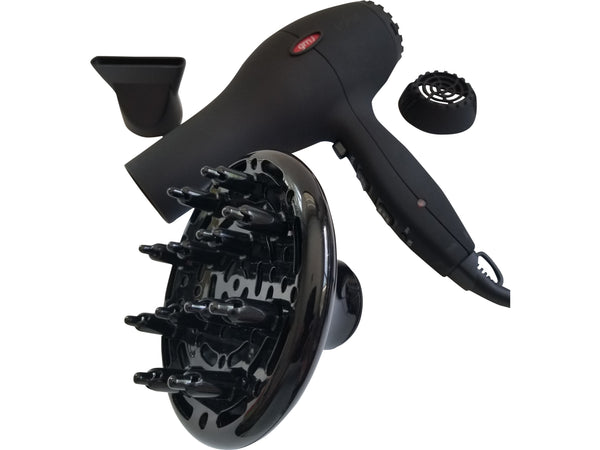I-AIR PROFESSIONAL AC DRYER WITH DIFFUSER ATTACHMENTS - Professional Hair Styling Products & Tools | GMJ Beauty Boutique
