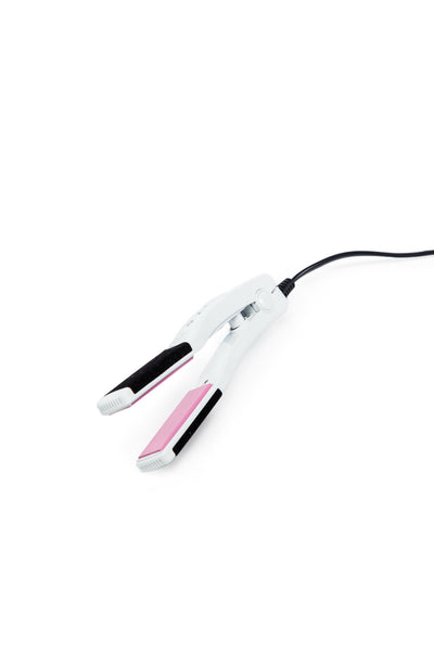 Mini Flat Iron - White (GM3250-W) - Professional Hair Styling Products & Tools | GMJ Beauty Boutique